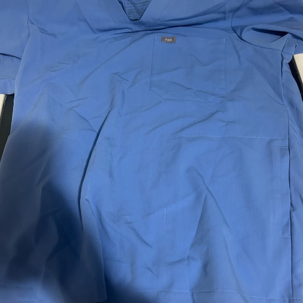 Figs Classic Blue Medical Scrub Top